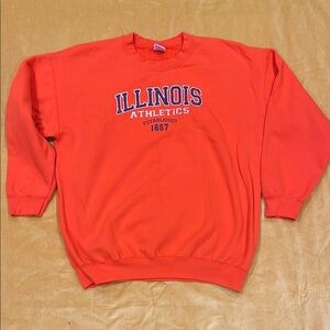 Gildan Orange Sweatshirt Classic Crewneck